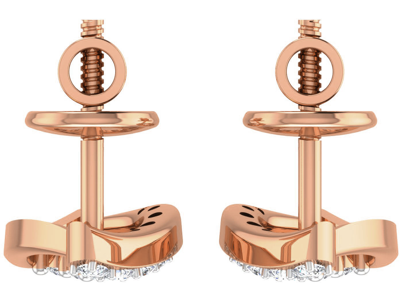 High Jewelry Pendant Earrings Set 3dm stl obj mtl gltf glb 3D print model_36