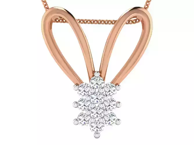 High Jewelry Pendant Earrings Set 3dm stl obj mtl gltf glb