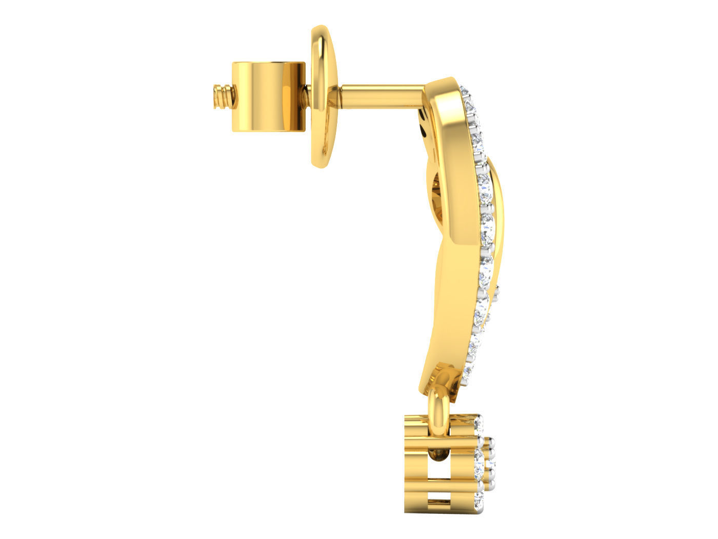 High Jewelry Pendant Earrings Set 3dm stl obj mtl gltf glb 3D print model_28