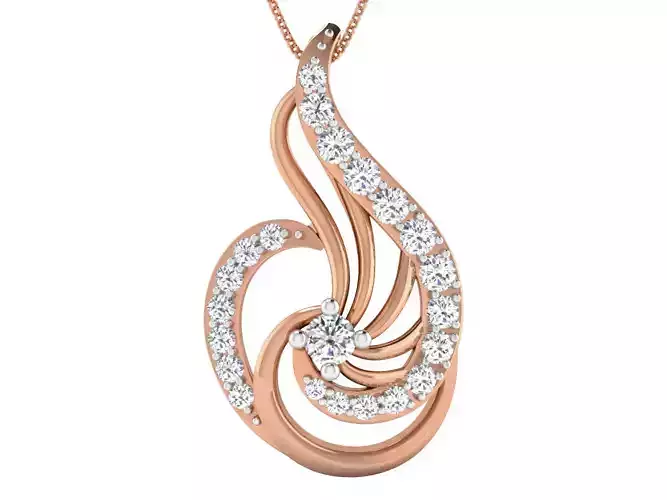 High Jewelry Pendant Earrings Set 3dm stl obj mtl gltf glb