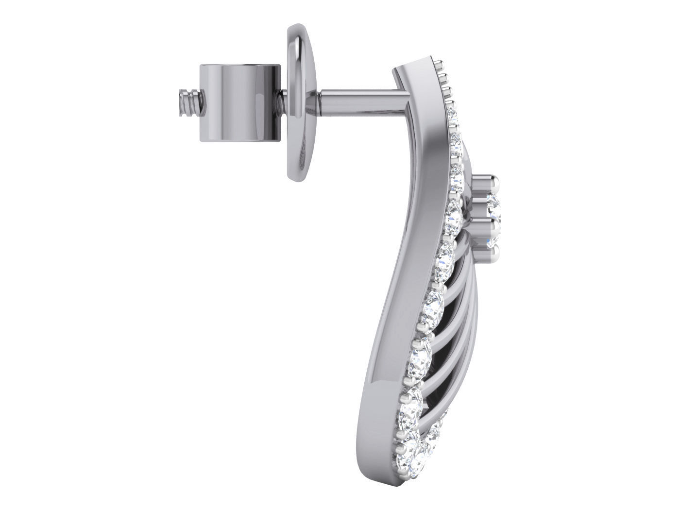 High Jewelry Pendant Earrings Set 3dm stl obj mtl gltf glb 3D print model_26