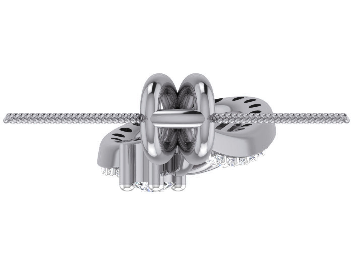 High Jewelry Pendant Earrings Set 3dm stl obj mtl gltf glb 3D print model_33