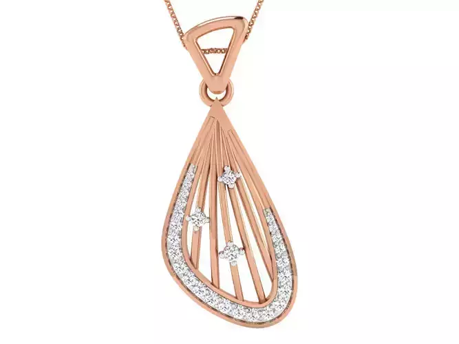 Wire High Jewelry Pendant Earrings Set 3dm stl obj mtl gltf glb