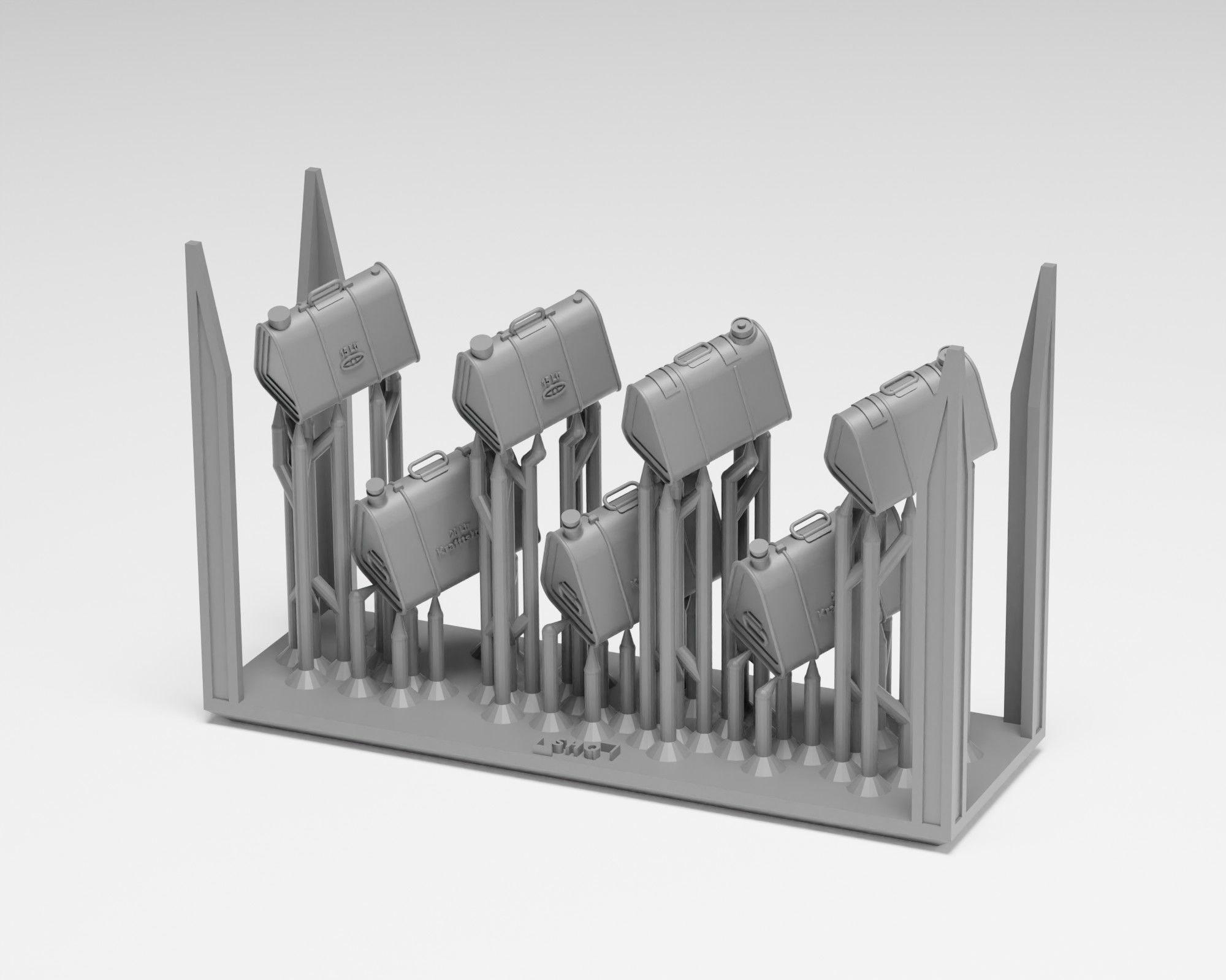 German WWII fuel pack - Fuel drums and jerrycans 3D print model_6