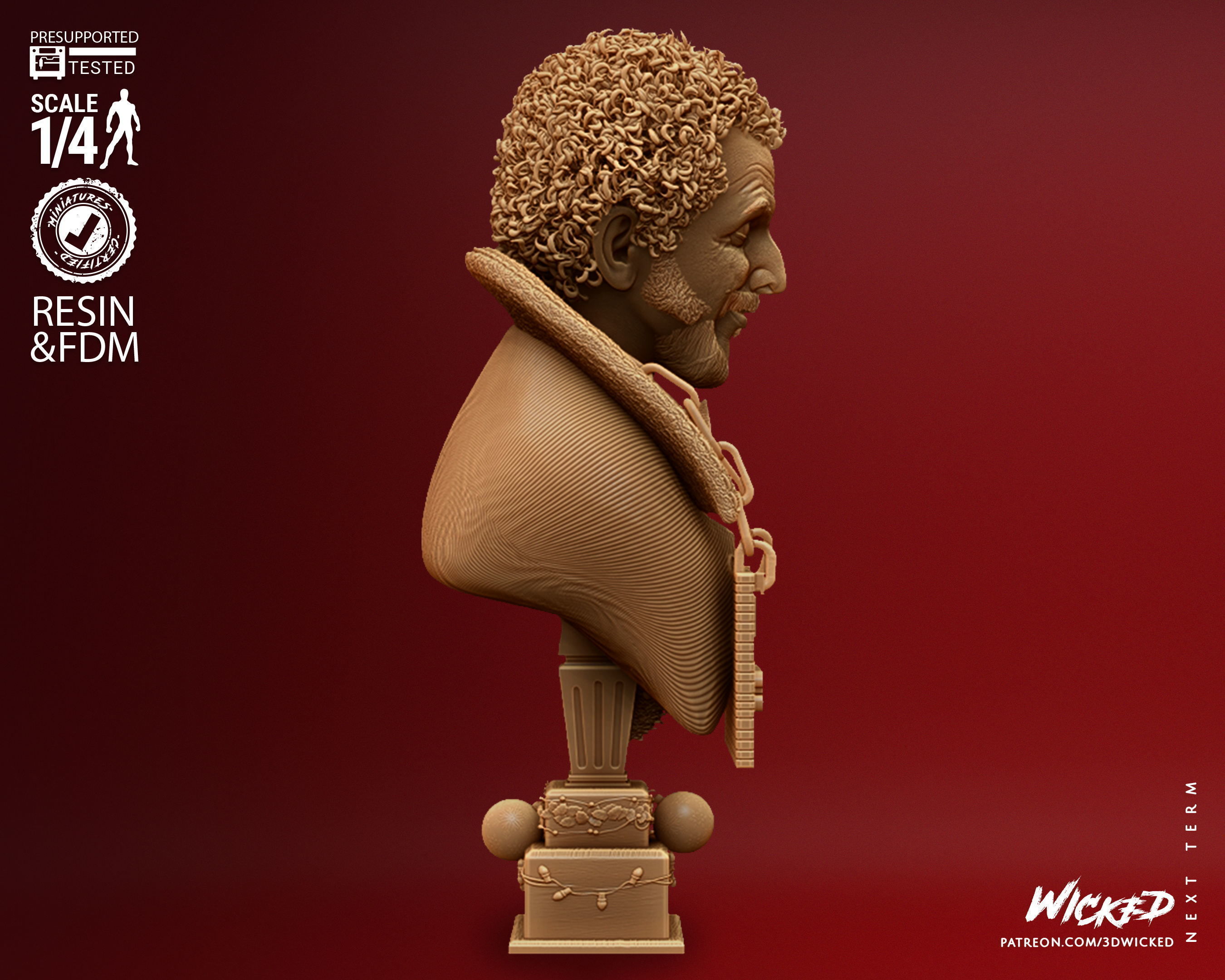 Wicked Home Alone Marv Bust Tested for 3D printing 3D print model_15