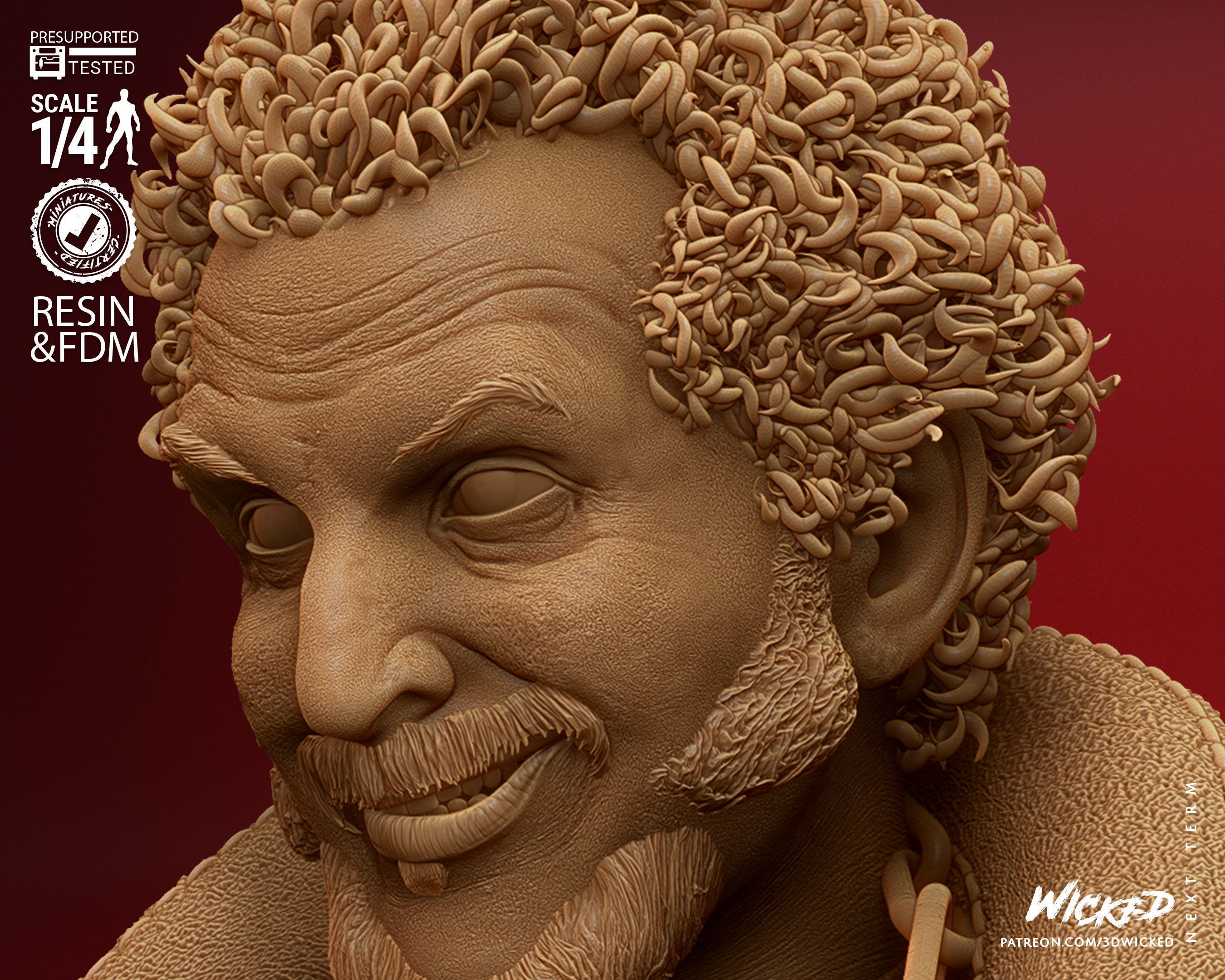 Wicked Home Alone Marv Bust Tested for 3D printing 3D print model_36
