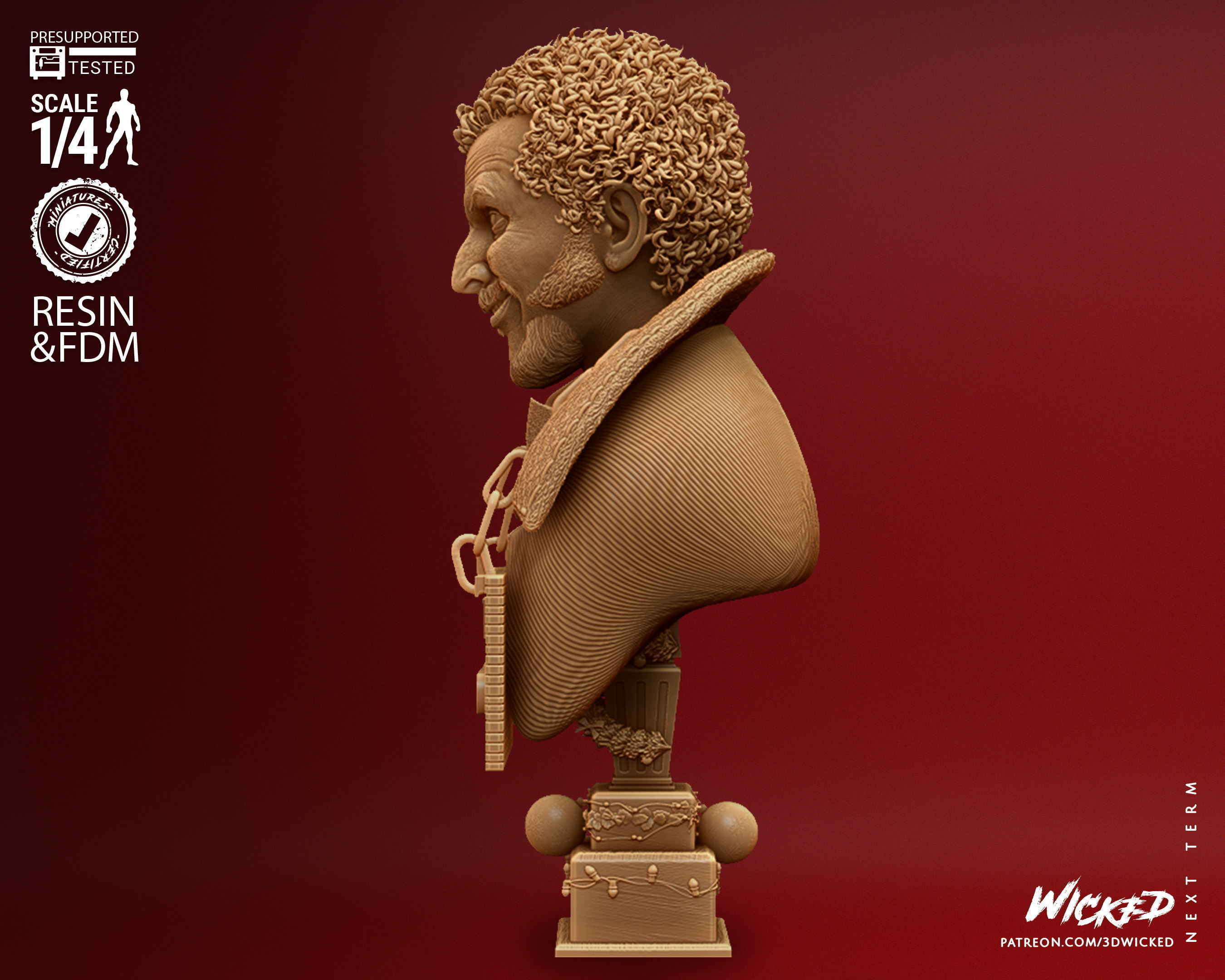 Wicked Home Alone Marv Bust Tested for 3D printing 3D print model_11