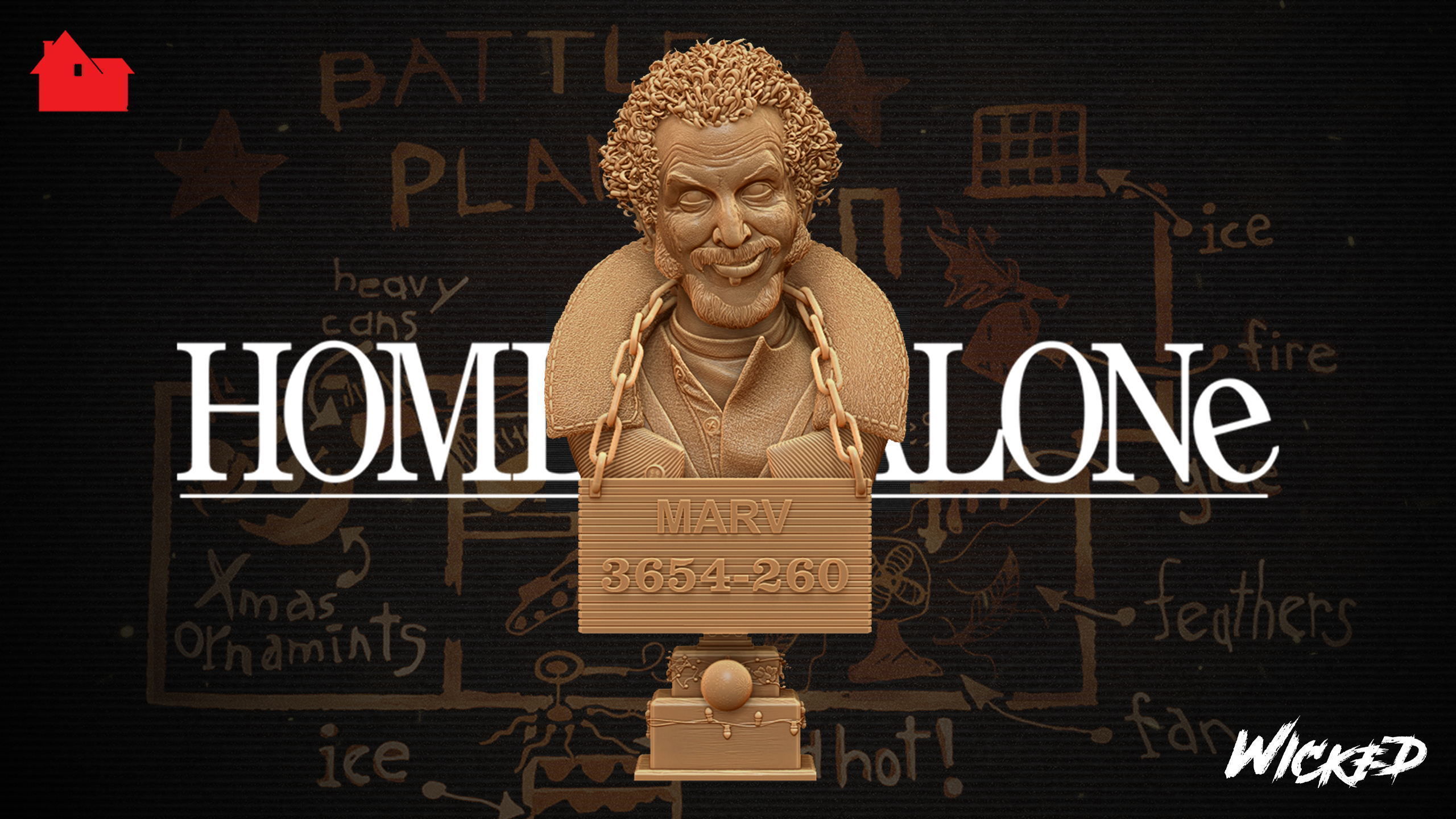 Wicked Home Alone Marv Bust Tested for 3D printing 3D print model_2