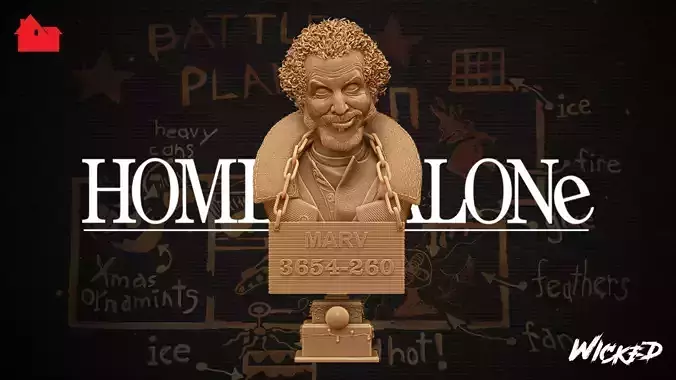 Wicked Home Alone Marv Bust Tested for 3D printing