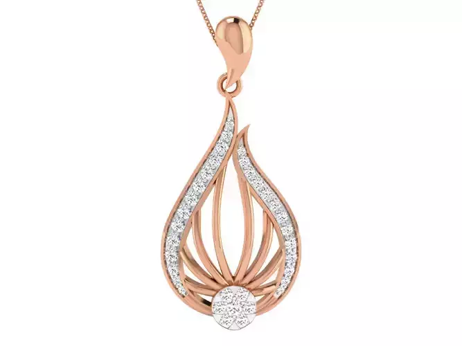 High Jewelry Pendant Earrings Set 3dm stl obj mtl gltf glb