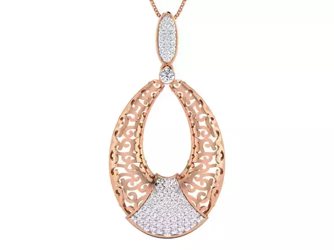 Wire Mesh High Jewelry Pendant Earrings Set 3dm stl obj mtl 