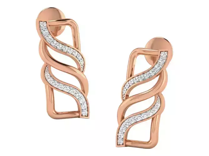 High Jewelry  Earrings 3dm stl obj mtl gltf glb