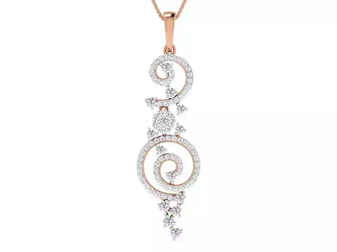 High Jewelry Pendant Earrings Set 3dm stl obj mtl gltf glb