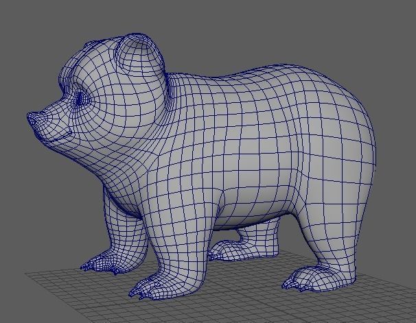 Cartoon Bear 3d Model Low-poly 3D model_5