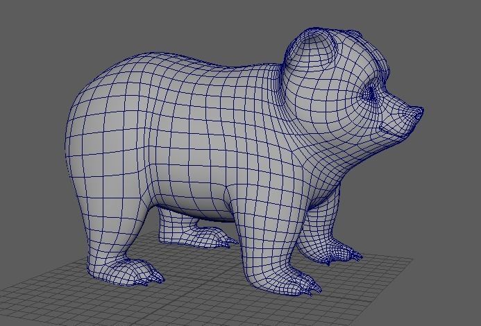 Cartoon Bear 3d Model Low-poly 3D model_6