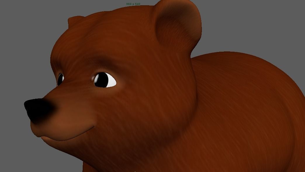 Cartoon Bear 3d Model Low-poly 3D model_13