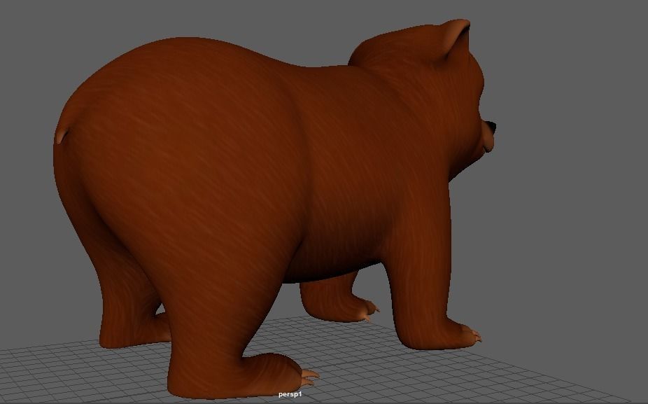 Cartoon Bear 3d Model Low-poly 3D model_10