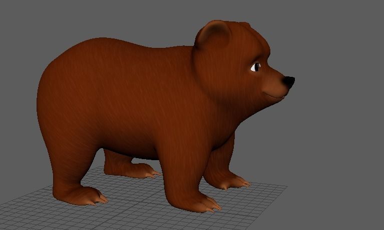 Cartoon Bear 3d Model Low-poly 3D model_8