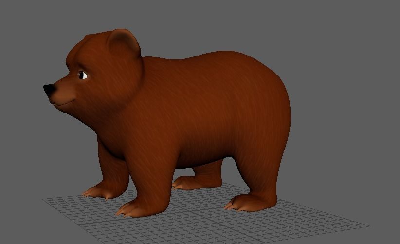 Cartoon Bear 3d Model Low-poly 3D model_9