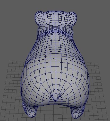 Cartoon Bear 3d Model Low-poly 3D model_3