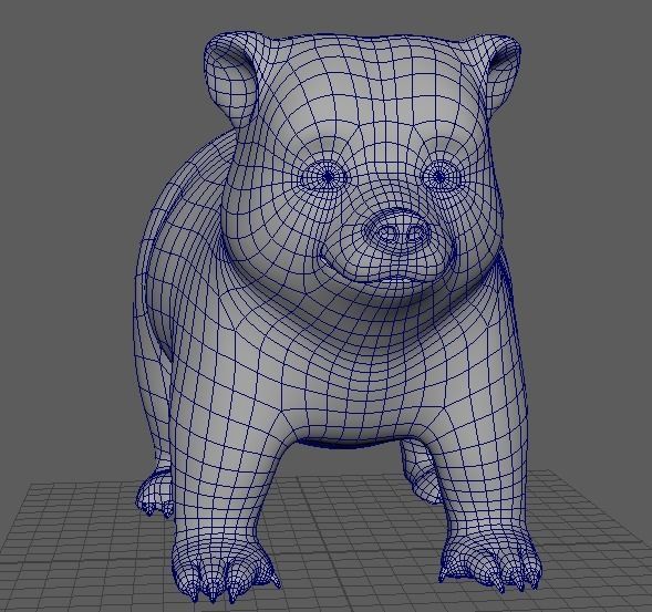 Cartoon Bear 3d Model Low-poly 3D model_7
