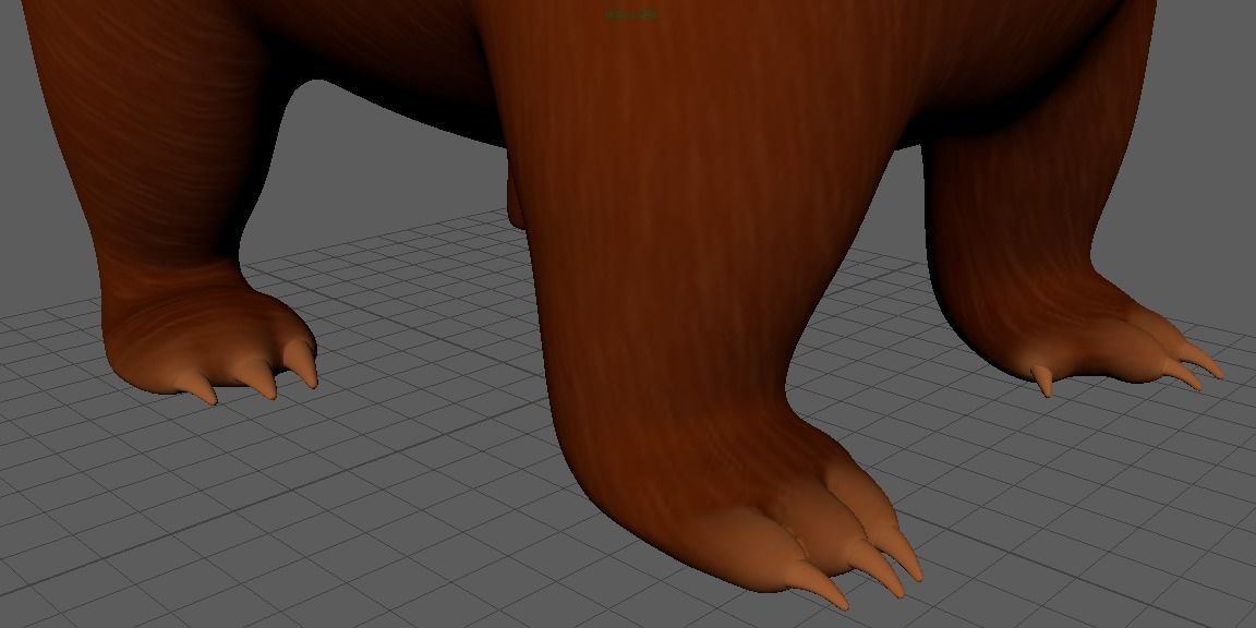 Cartoon Bear 3d Model Low-poly 3D model_12