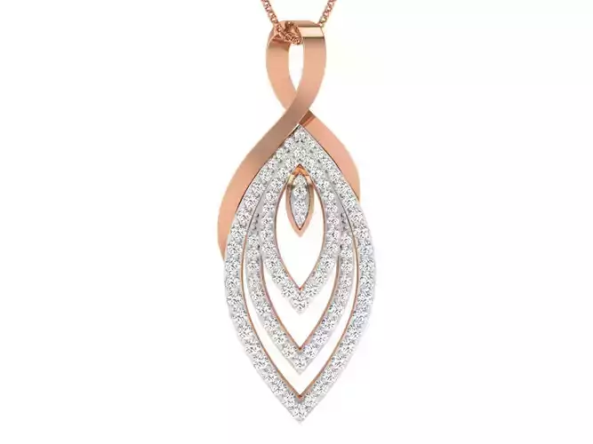 High Jewelry Pendant Earrings Set 3dm stl obj mtl gltf glb