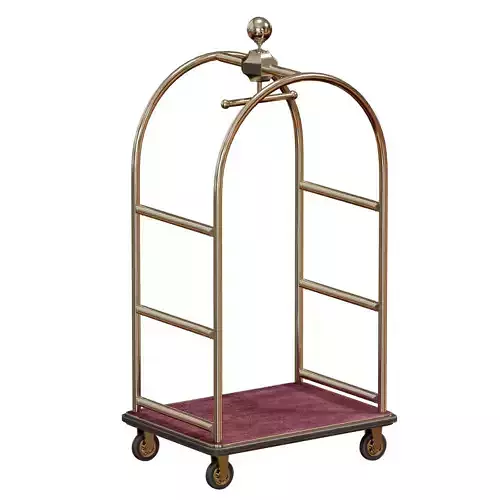 Hotel trolley on wheels