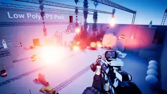 Low Poly Shooter Pack Unity Assets Low-poly 3D model