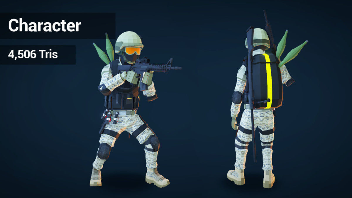 Low Poly Shooter Pack Unity Assets Low-poly 3D model_4