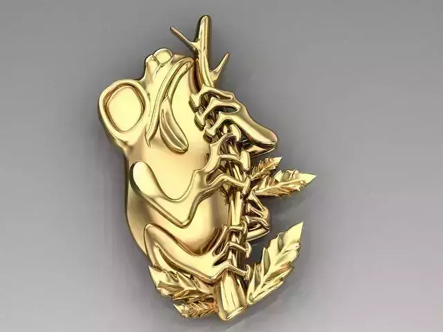 Toad necklace 3D print model