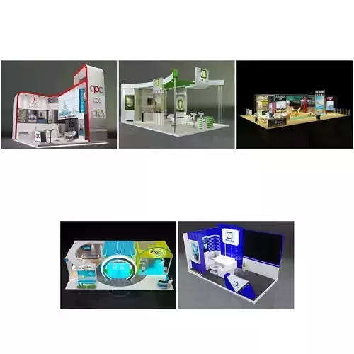 Booth Exhibition Stand G36 3D Model Collection