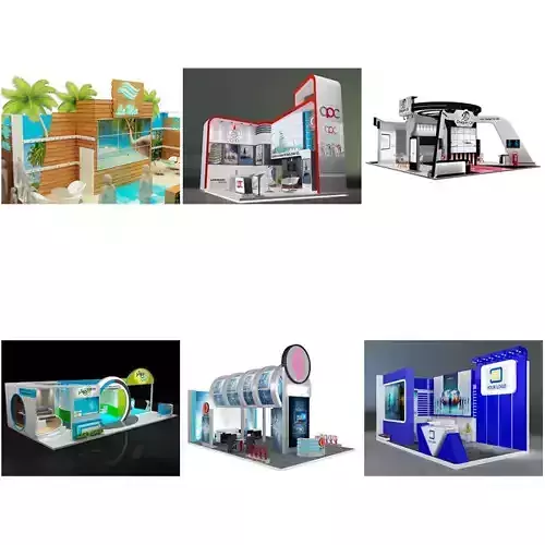 Booth Exhibition Stand G37 3D Model Collection
