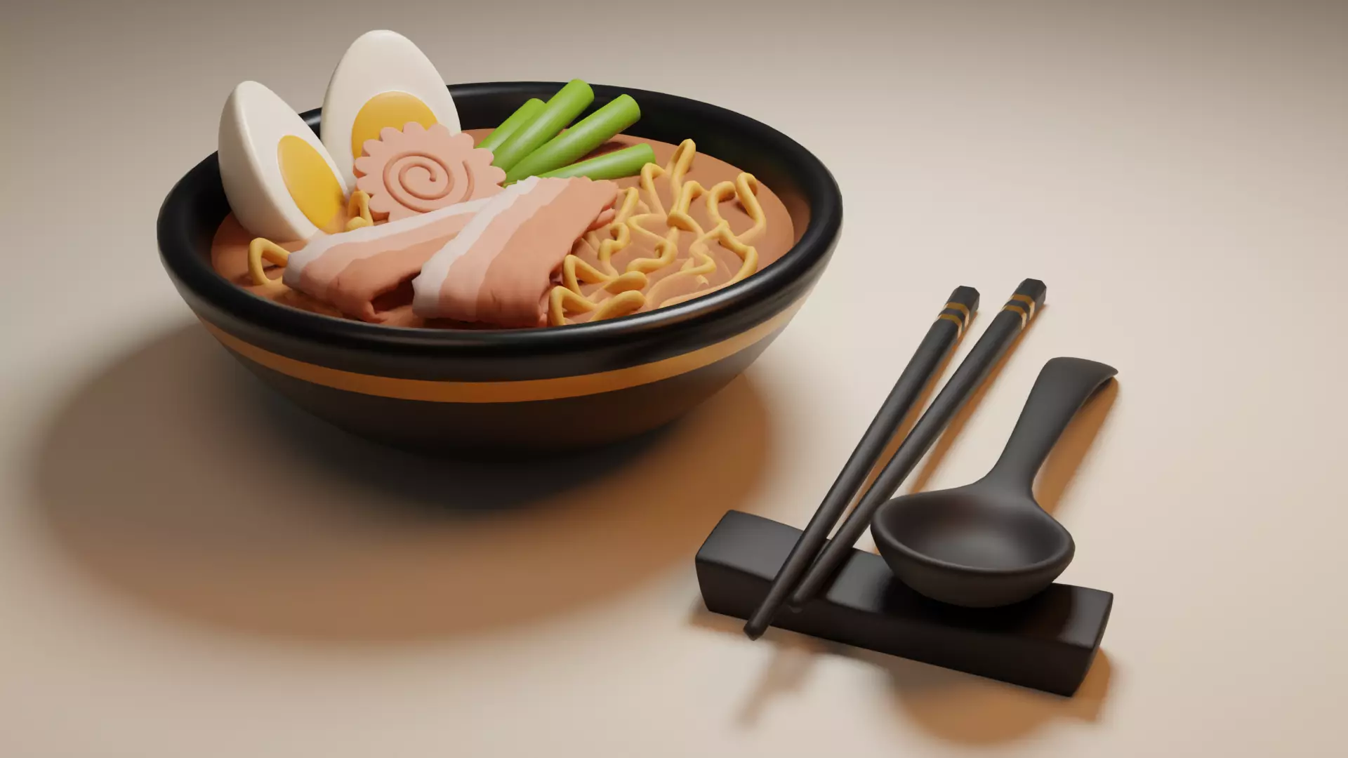 Ramen Noodles 3D model