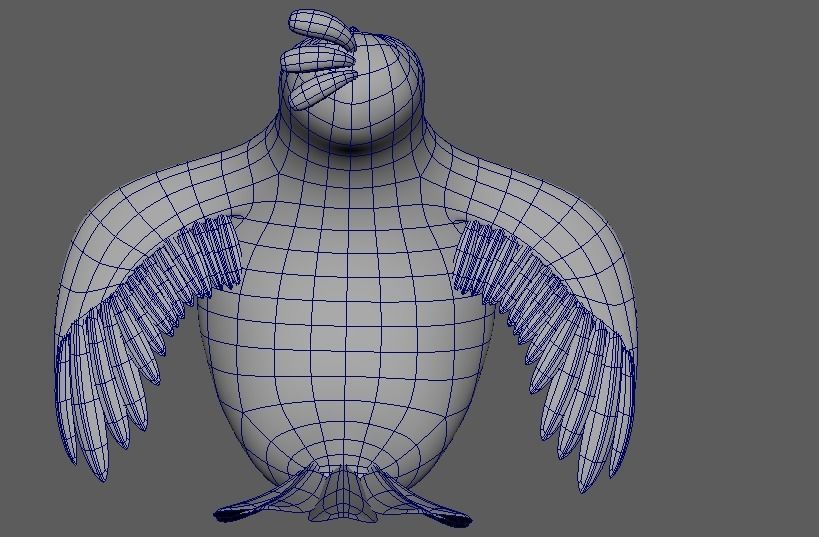 Cartoon Chicken Character 3D Model Low-poly 3D model_5