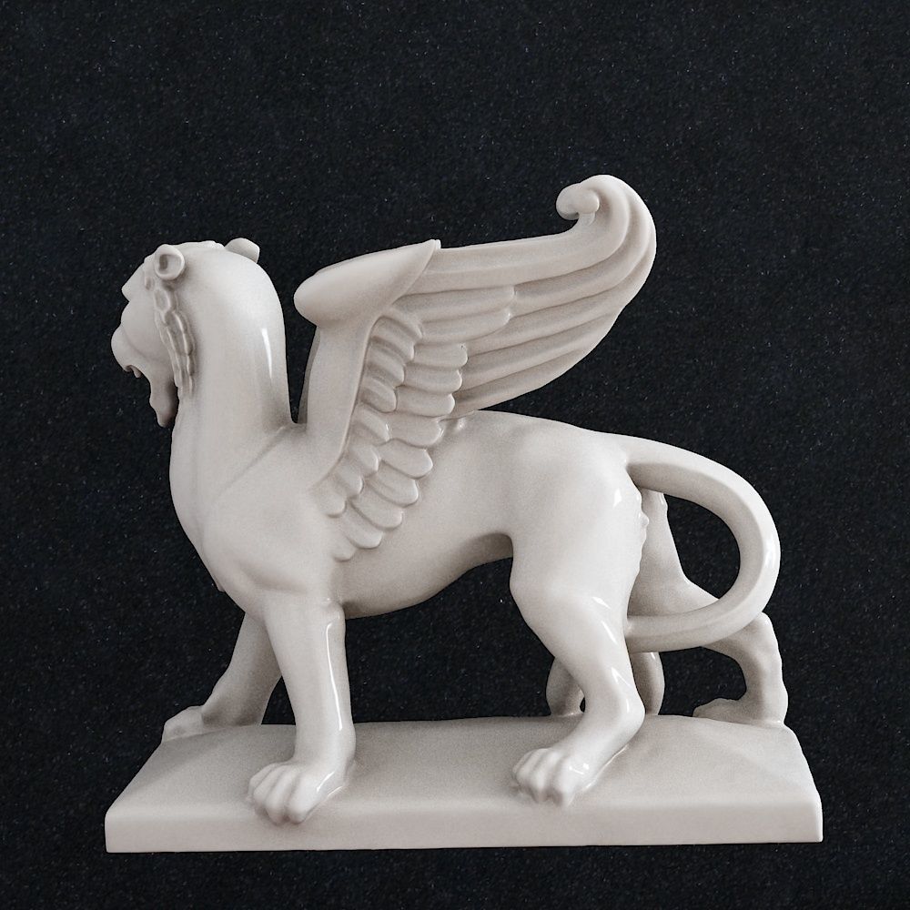 Griffin statue Gargoyle 3D print model_4
