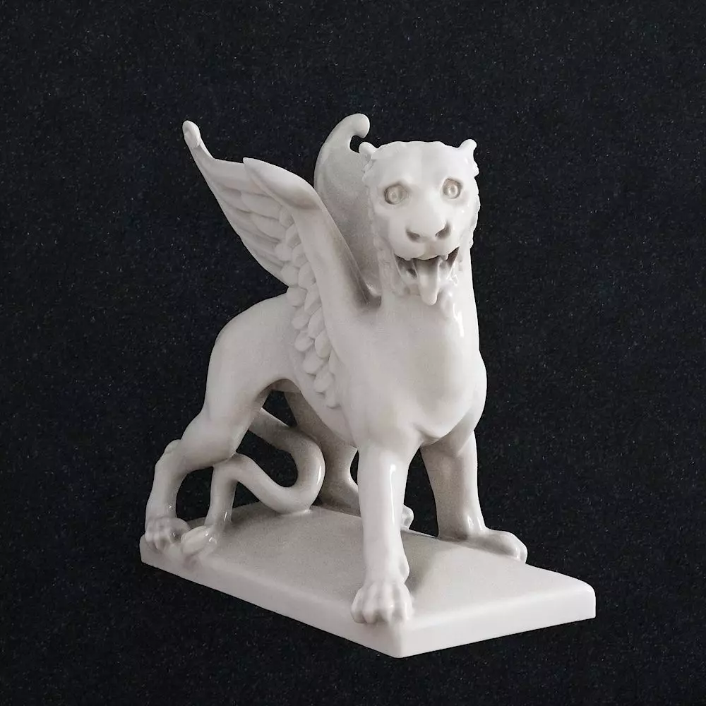 Griffin statue Gargoyle 3D print model_0