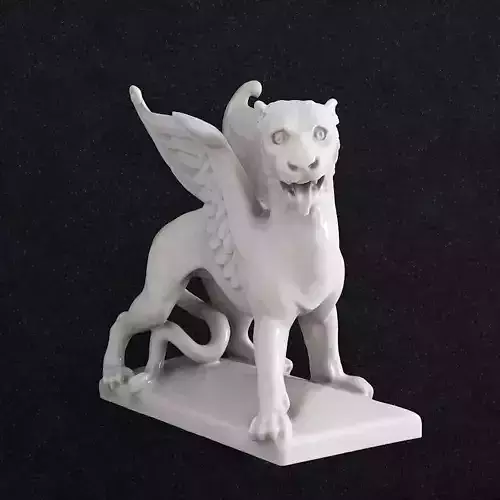 Griffin statue Gargoyle 3D print model