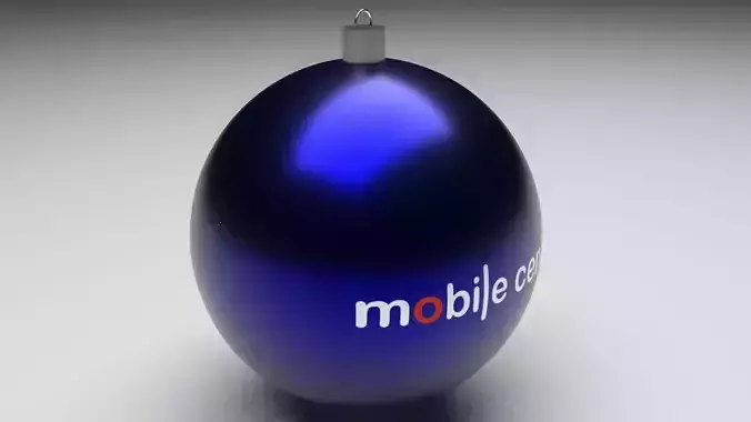 Mobile Centre Christmas Ball 3D model