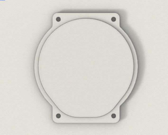 Back cap for digital quartz watch 3D print model_8