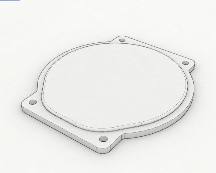 Back cap for digital quartz watch 3D print model_9