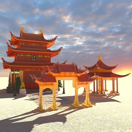 Pagoda 4K 3D model