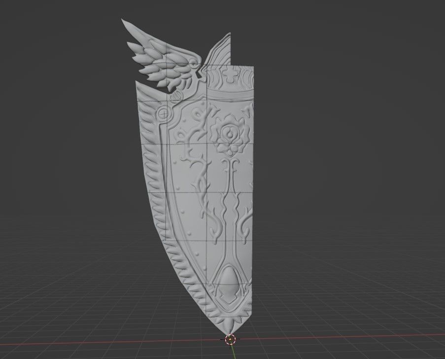 Imperial Crusader Shield from Lineage2 Game L2 3D print model 3D print model_3