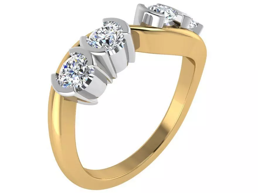 Diamond Tension Ring 1599 3D print model