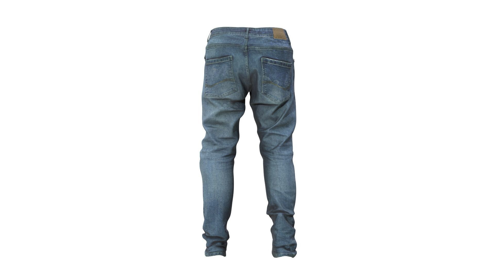 Jeans Low-poly 3D model_7