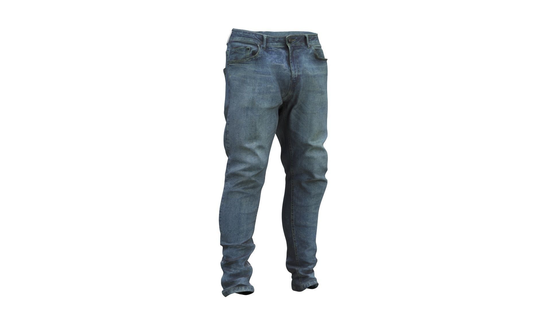 Jeans Low-poly 3D model_2