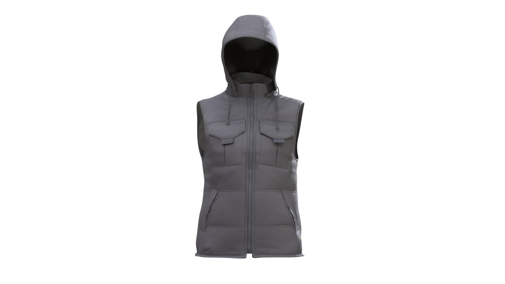 3D Vest Low-poly 3D model_6