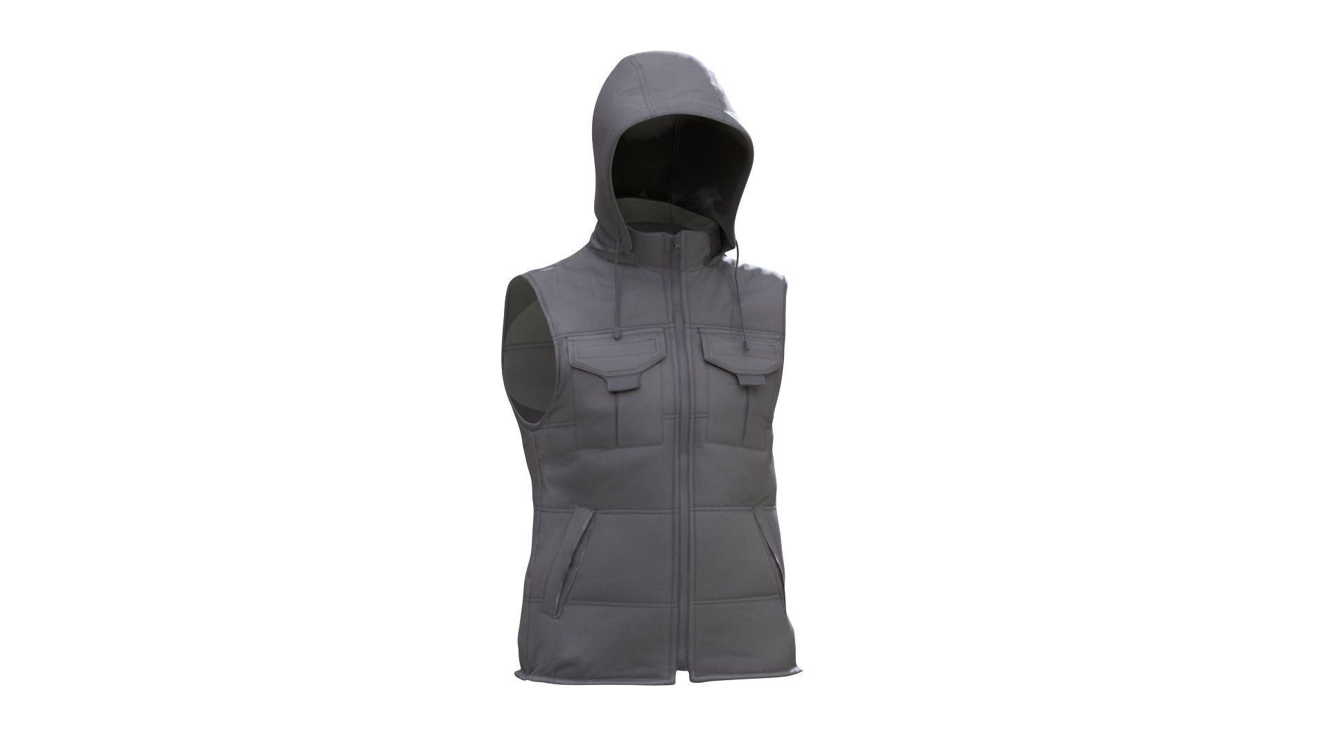 3D Vest Low-poly 3D model_2