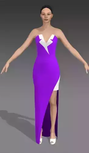 Dress heart shaped collar neckline 