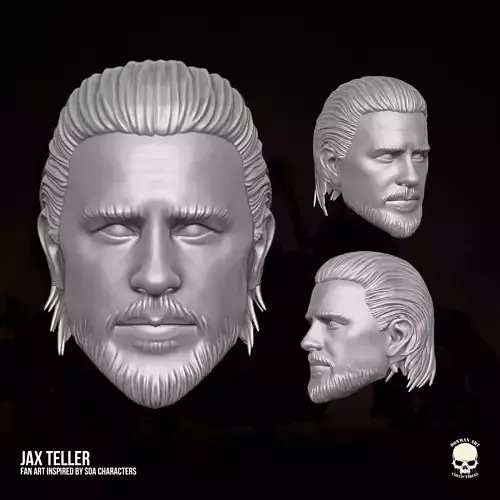 Jax Teller Fan Art 3D printable file for action figures 3D print model